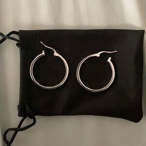 Sterling silver hoop earrings